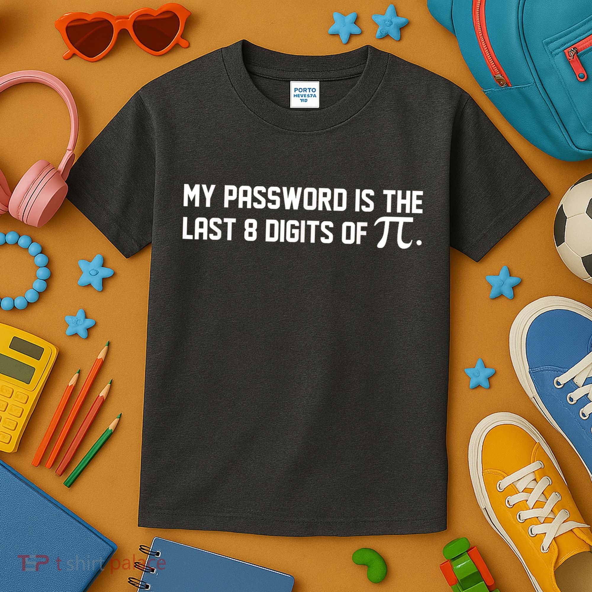 My Password Is The Last 8 Digits Of Pi Pi Day Math Kids T-Shirt