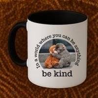Monkey Punch In The World Where You Can Be Anything Be Kind Coffee Mug thumb 2