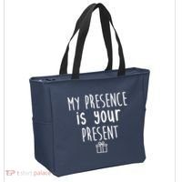My Presence Is Your Present Funny Gift Tote Bag thumb 2