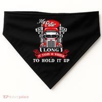 My Peter Is So Long Semi Truck Driver Trucker Big Rig USA-Made Doggie Bandana thumb 0