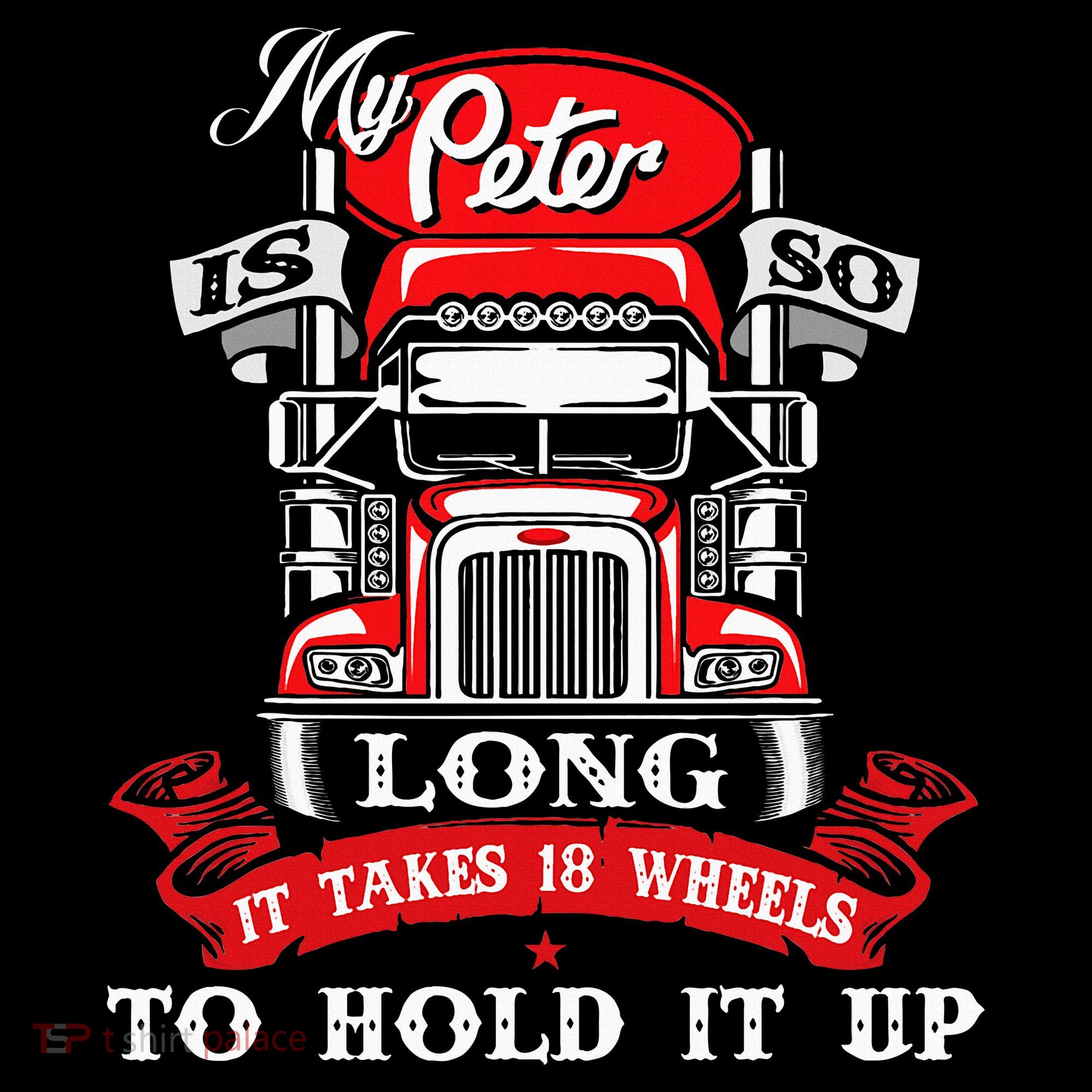My Peter Is So Long Semi Truck Driver Trucker Big Rig Women's Hoodie