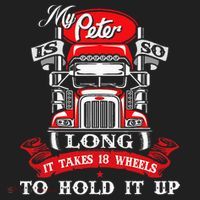 My Peter Is So Long Semi Truck Driver Trucker Big Rig Hat thumb 2
