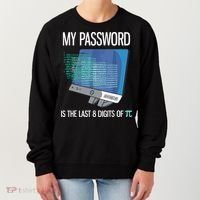My Password Is The Last 8 Digits Of Pi Funny Programmer Women's Sweatshirt thumb 0