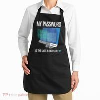 My Password Is The Last 8 Digits Of Pi Funny Programmer Apron thumb 2