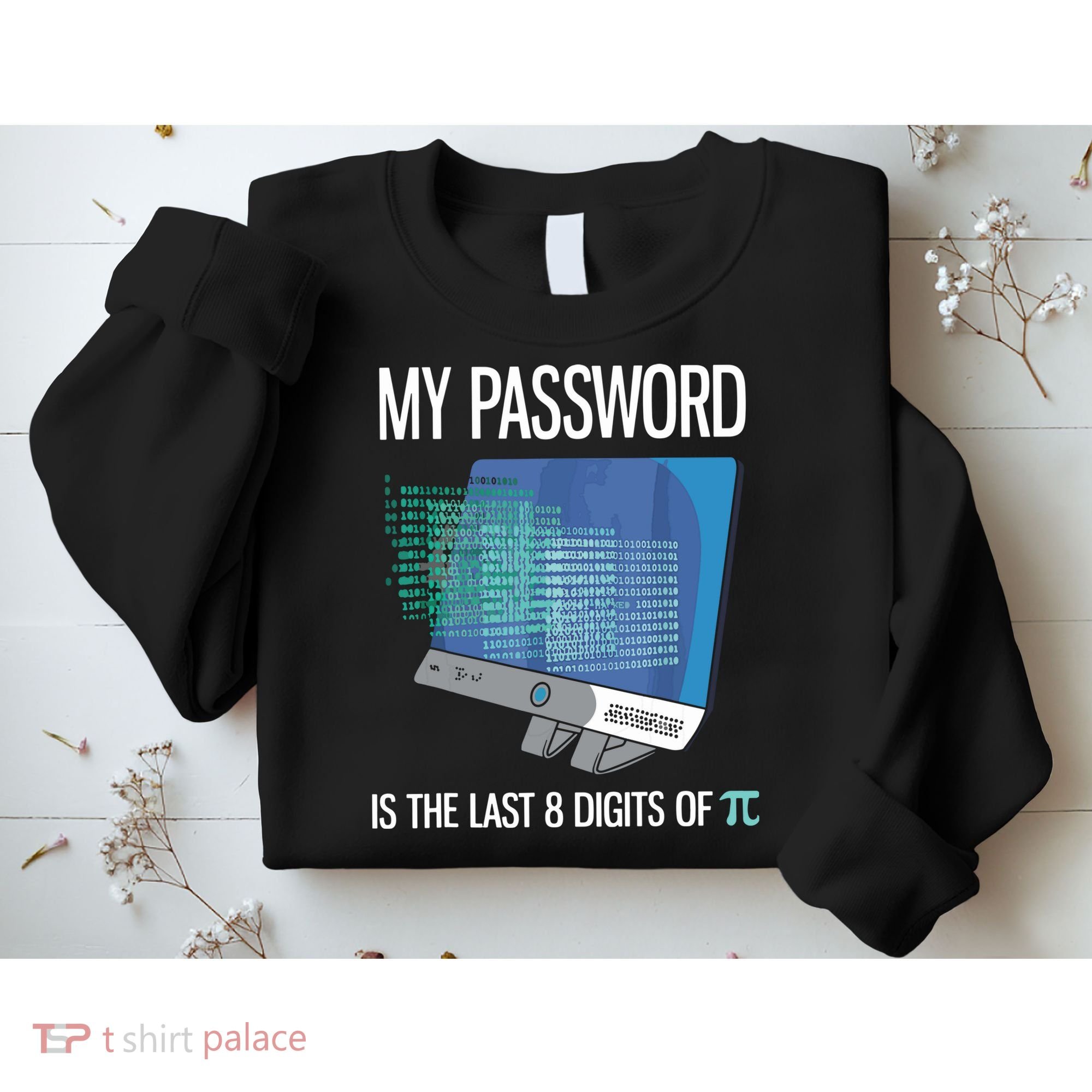 My Password Is The Last 8 Digits Of Pi Funny Programmer Sweatshirt