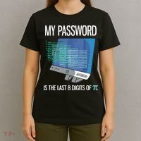 My Password Is The Last 8 Digits Of Pi Funny Programmer T-Shirt thumb 4
