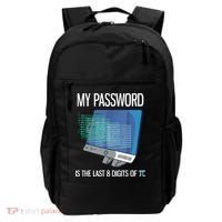 My Password Is The Last 8 Digits Of Pi Funny Programmer Backpack thumb 0