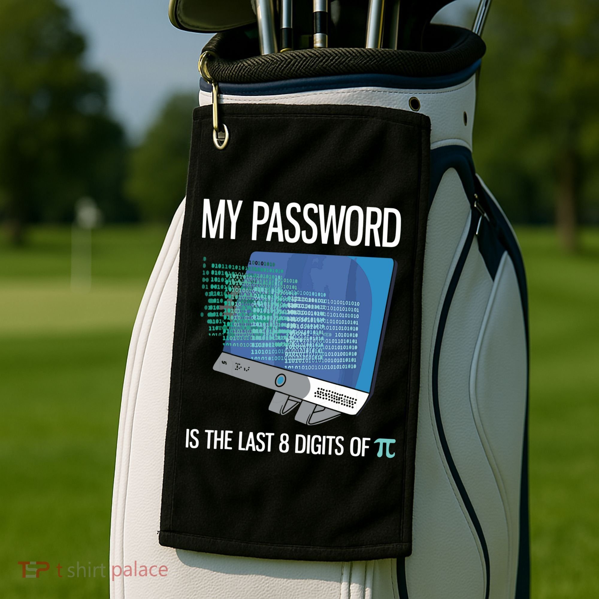 My Password Is The Last 8 Digits Of Pi Funny Programmer Golf Towel