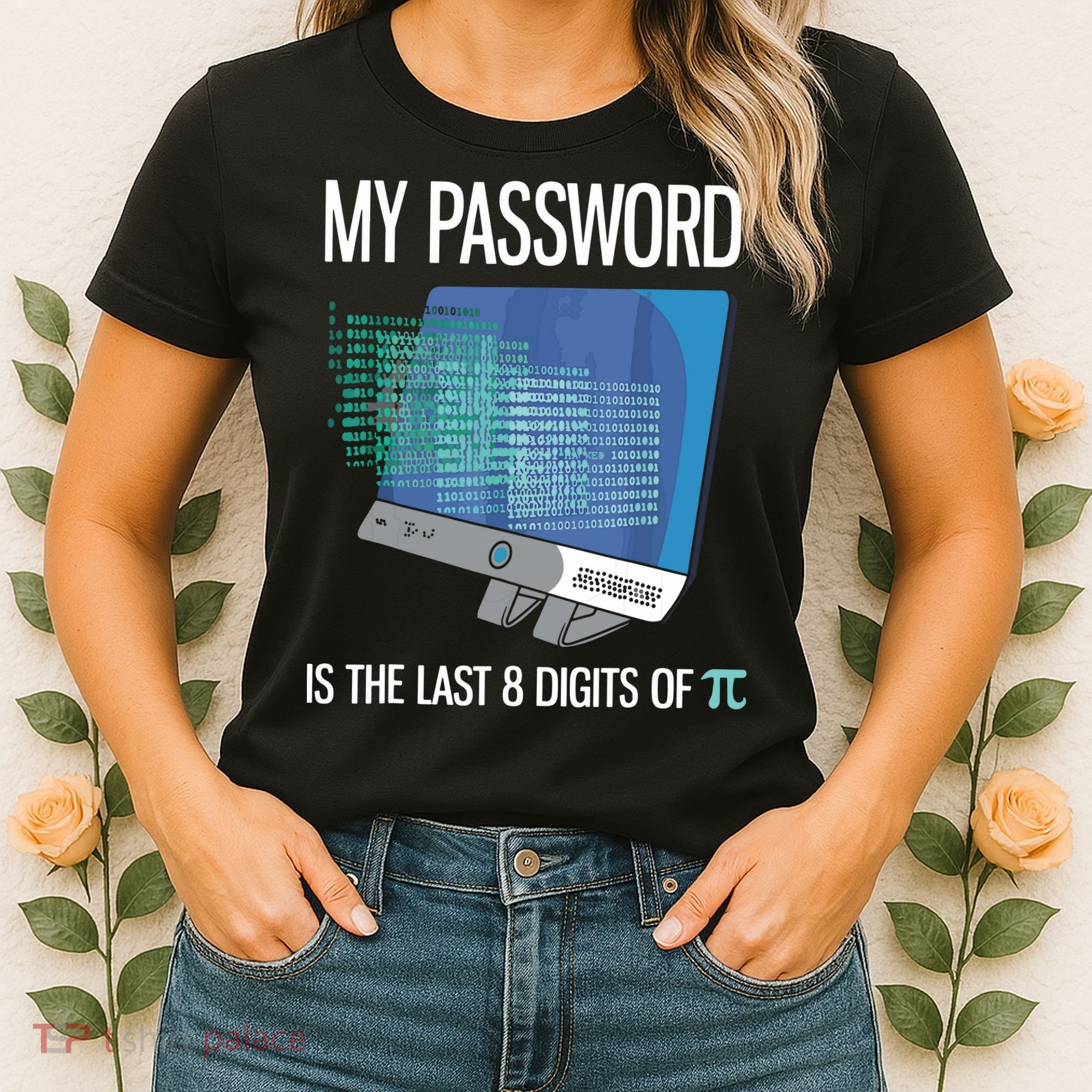 My Password Is The Last 8 Digits Of Pi Funny Programmer Women's T-Shirt