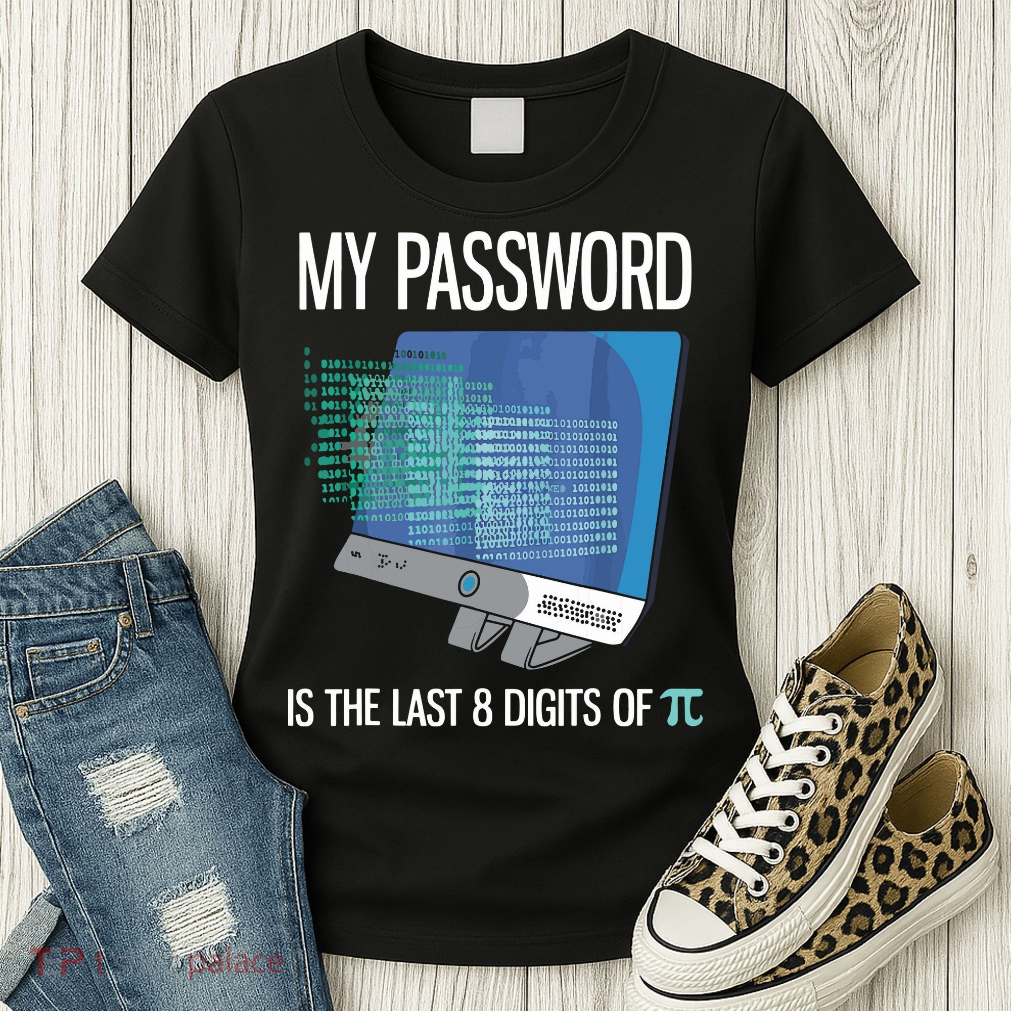 My Password Is The Last 8 Digits Of Pi Funny Programmer Women's T-Shirt