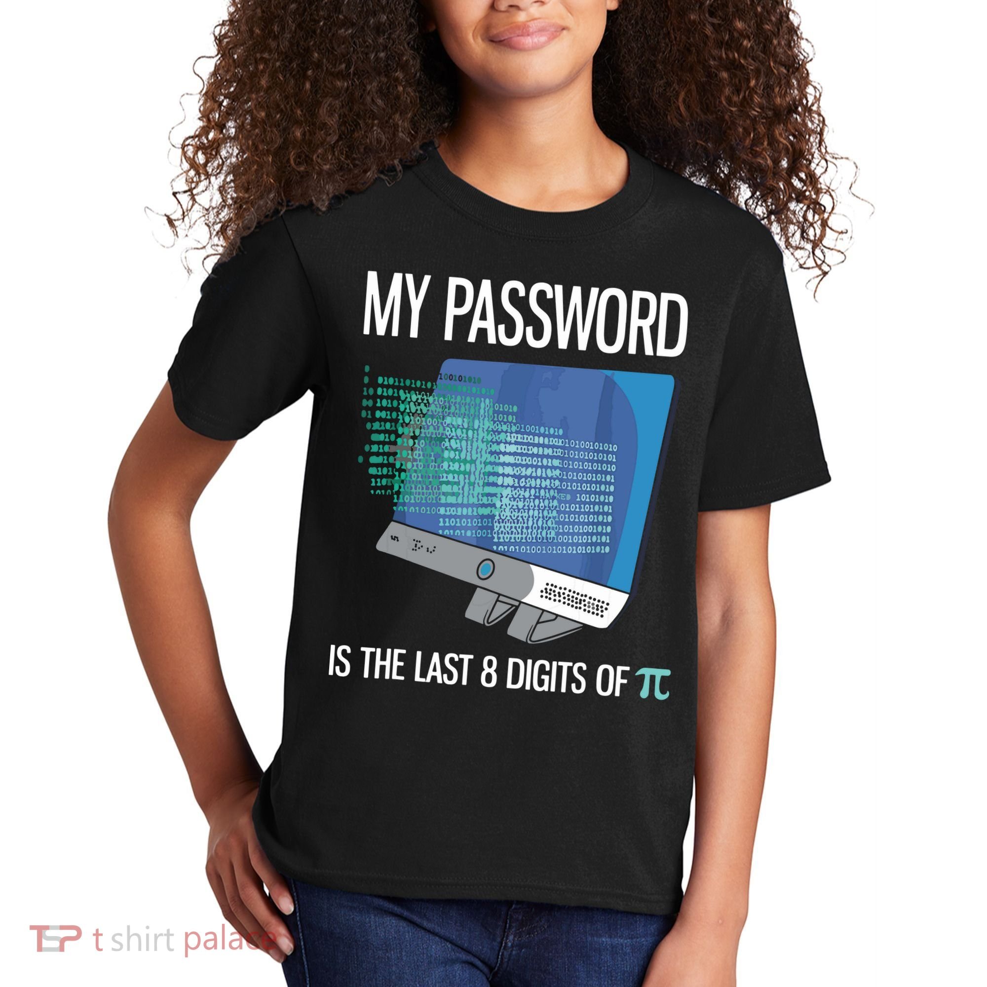 My Password Is The Last 8 Digits Of Pi Funny Programmer Kids T-Shirt