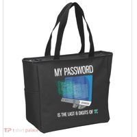 My Password Is The Last 8 Digits Of Pi Funny Programmer Tote Bag thumb 2