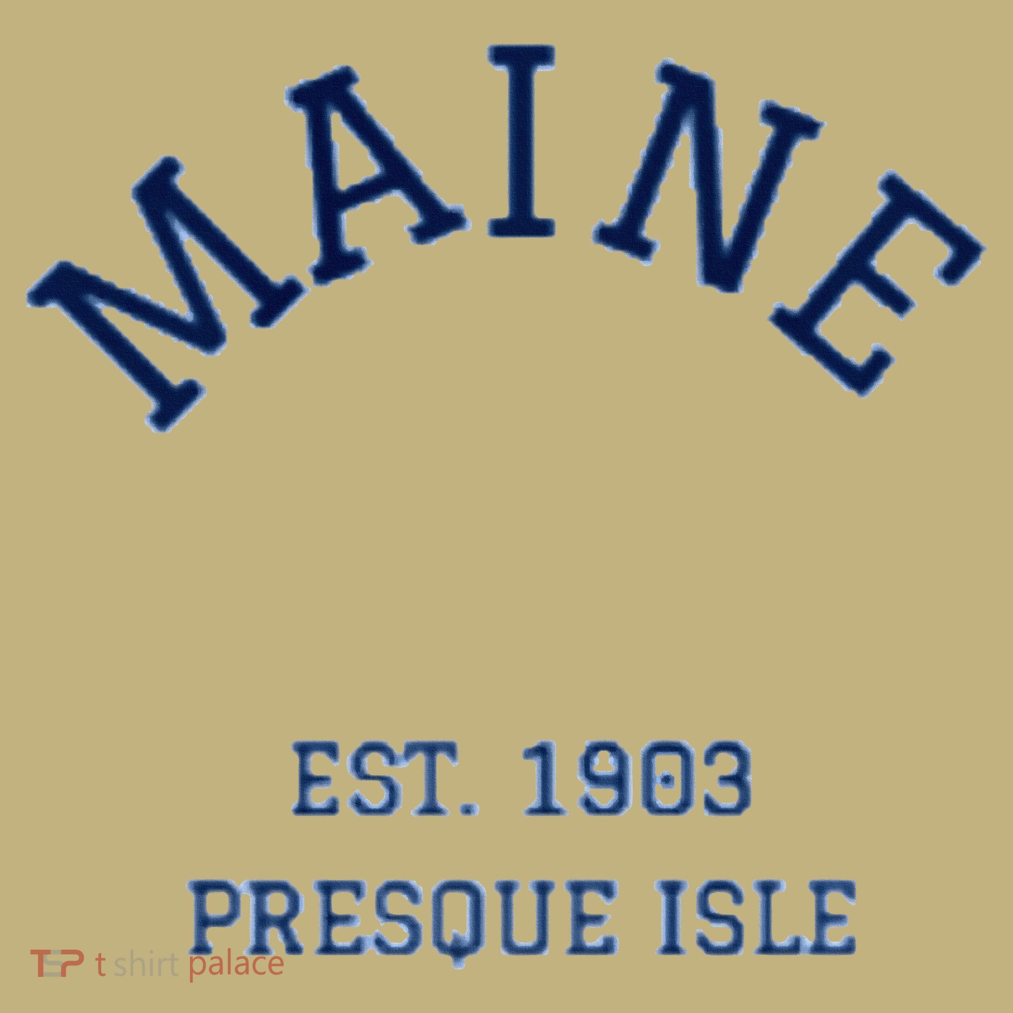 Maine Presque Isle Button