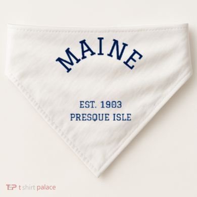 Maine Presque Isle USA-Made Doggie Bandana