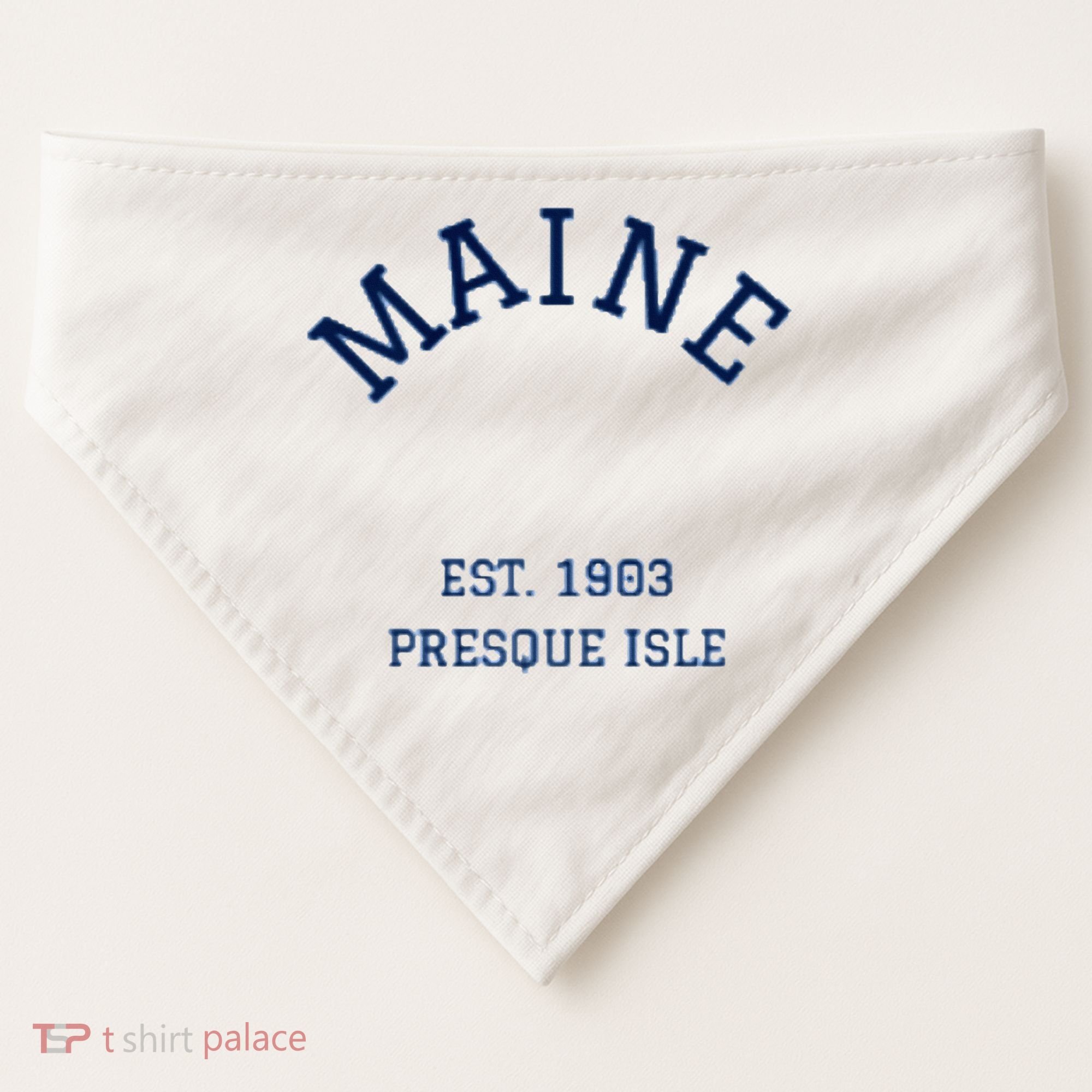 Maine Presque Isle USA-Made Doggie Bandana