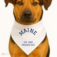 Maine Presque Isle USA-Made Doggie Bandana thumb 1