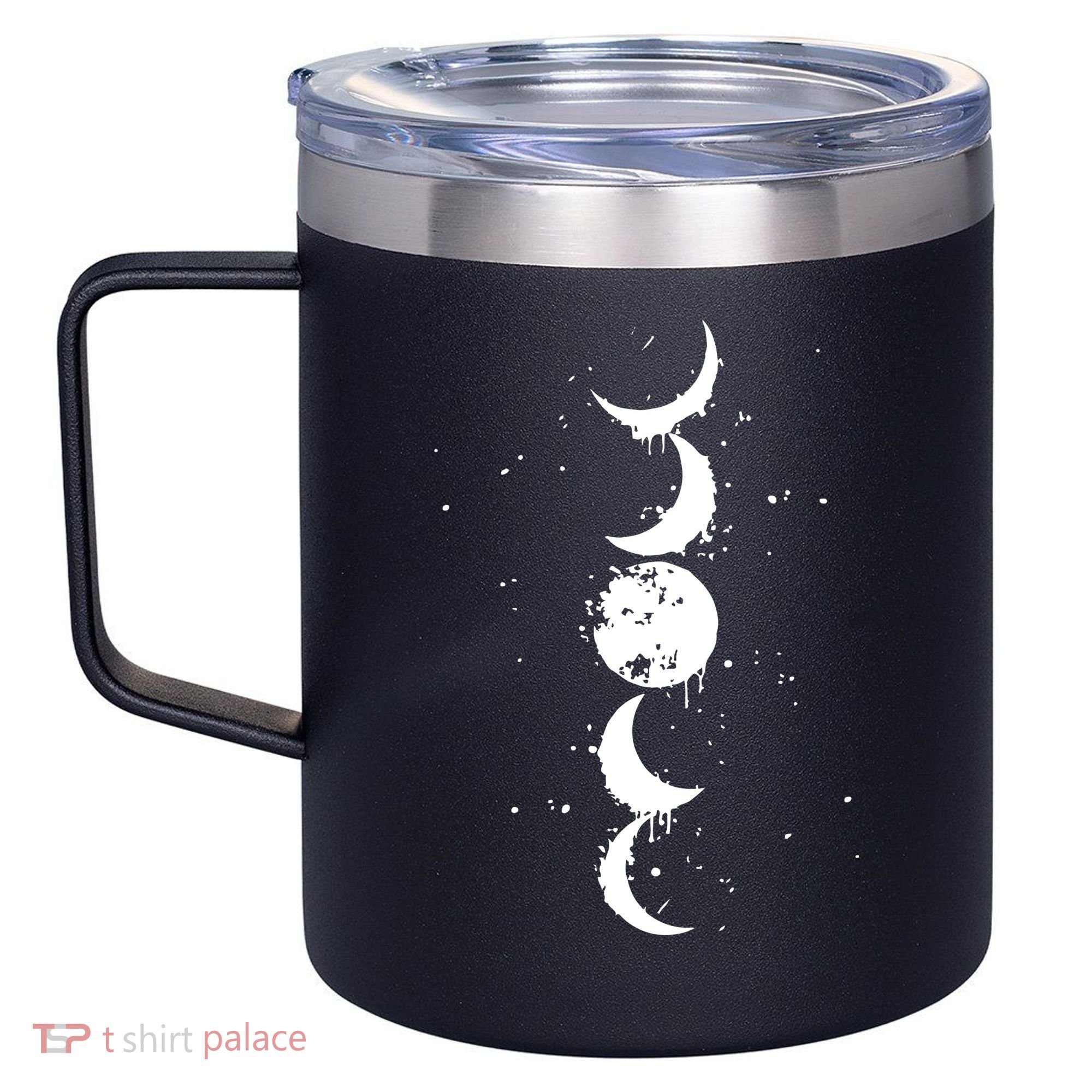 Moon Phase Jimin Tattoo Inspired 12oz Stainless Steel Coffee Mug