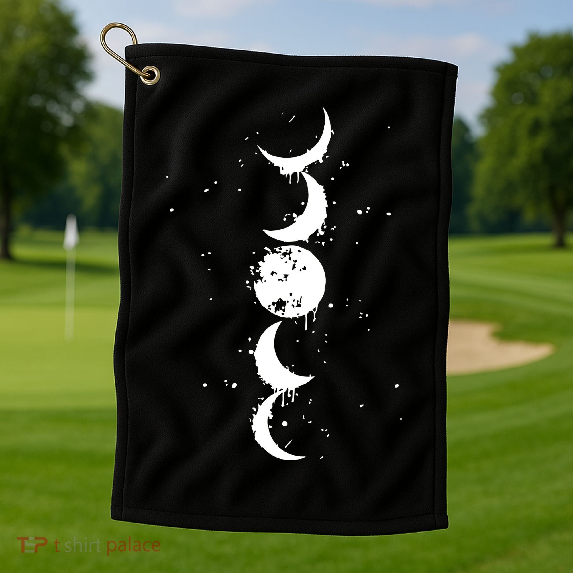 Moon Phase Jimin Tattoo Inspired Golf Towel
