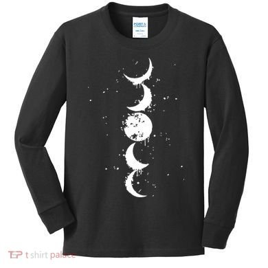 Moon Phase Jimin Tattoo Inspired Kids Long Sleeve Shirt