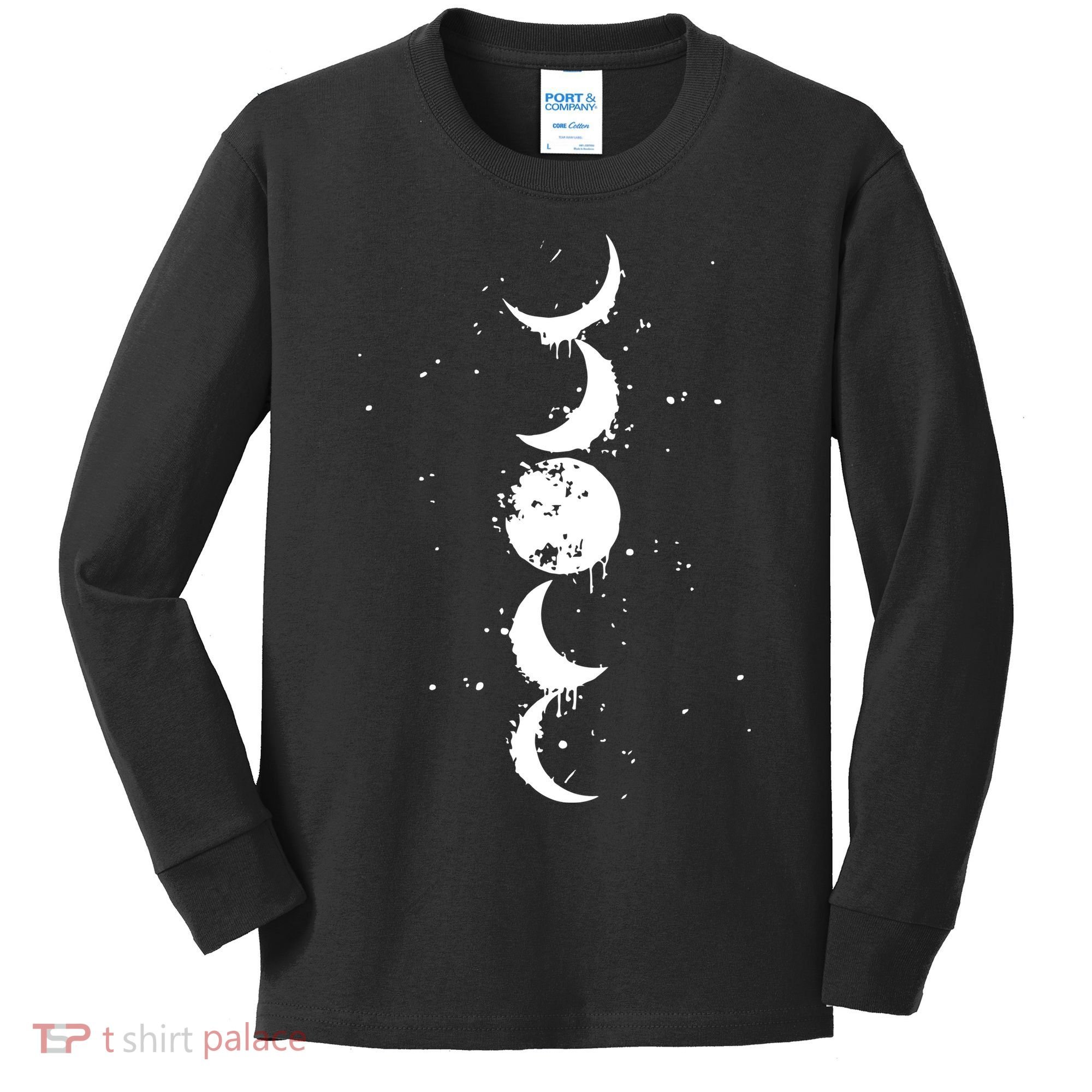 Moon Phase Jimin Tattoo Inspired Kids Long Sleeve Shirt