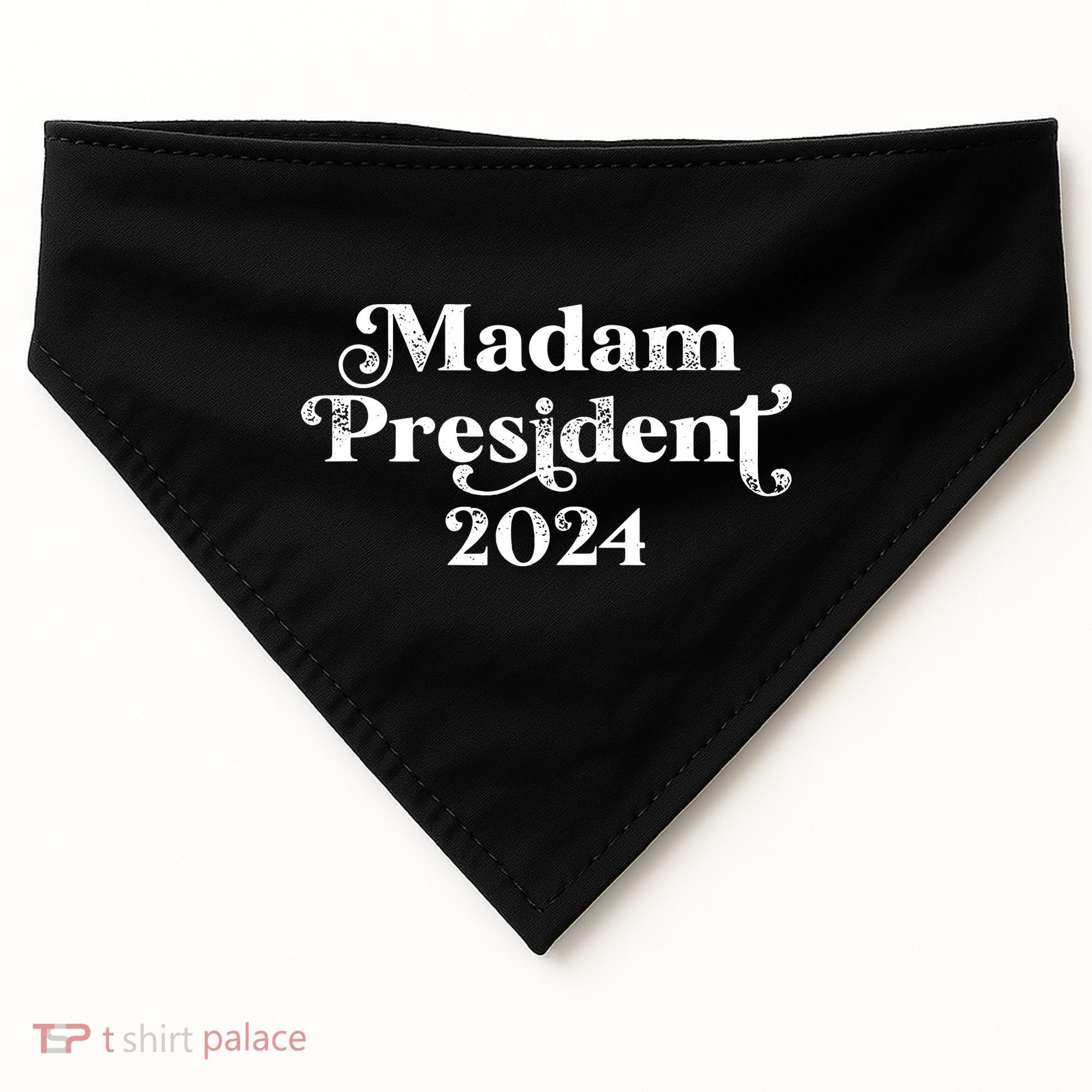 Madam President Kamala Harris 2024 USA-Made Doggie Bandana