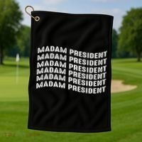 Madam President Kamala 2024 Golf Towel thumb 1