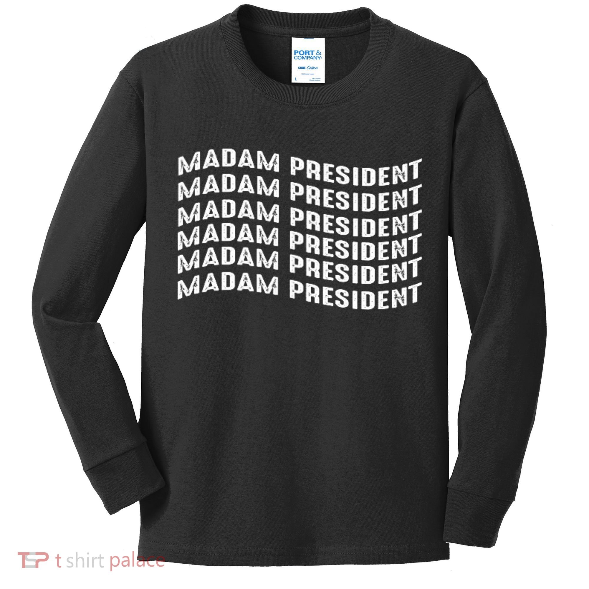 Madam President Kamala 2024 Kids Long Sleeve Shirt