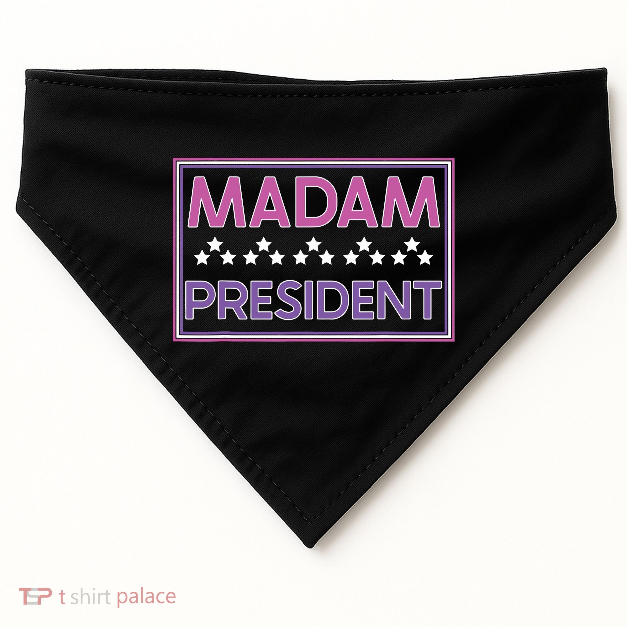 Madam President Kamala Harris 2024 USA-Made Doggie Bandana