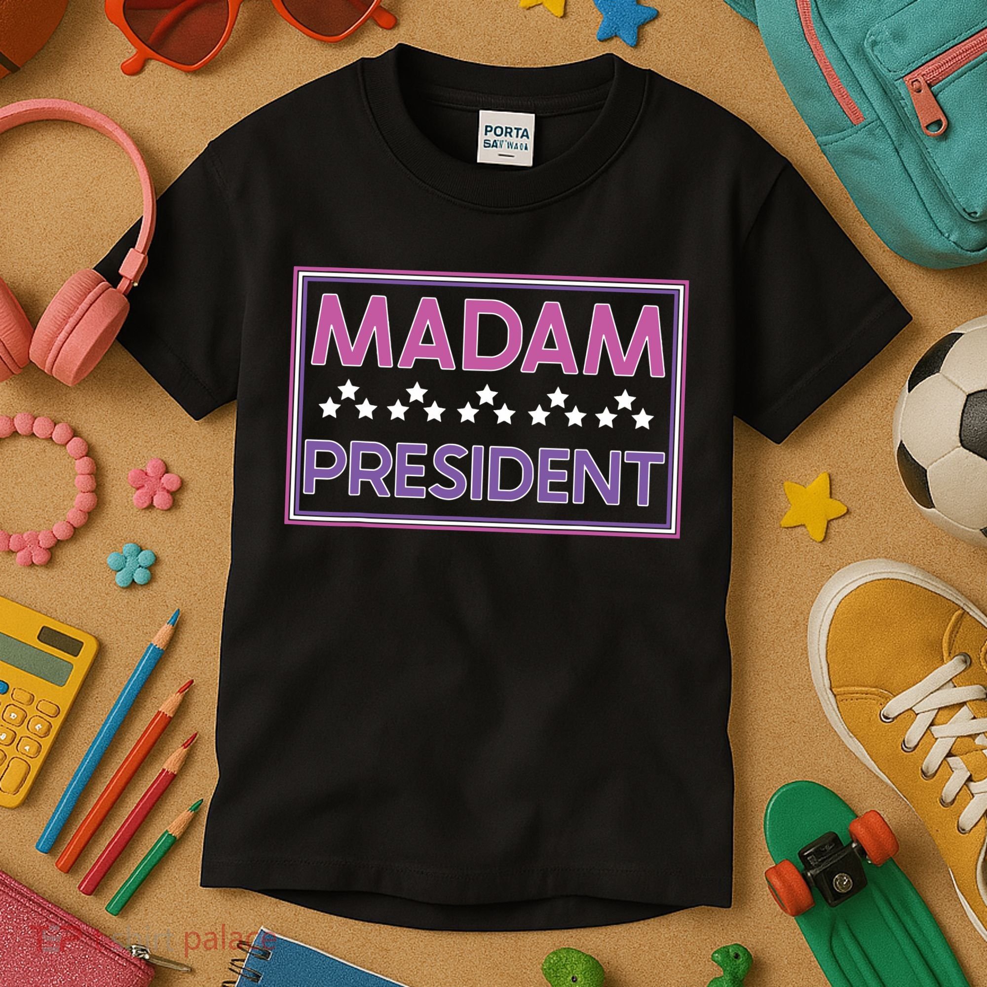 Madam President Kamala Harris 2024 Kids T-Shirt