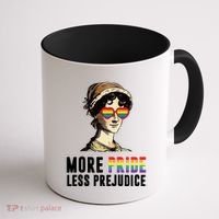 More Pride Less Prejudice Lgbt Gay Proud Ally Pride Month Coffee Mug thumb 1