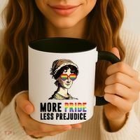 More Pride Less Prejudice Lgbt Gay Proud Ally Pride Month Coffee Mug thumb 3