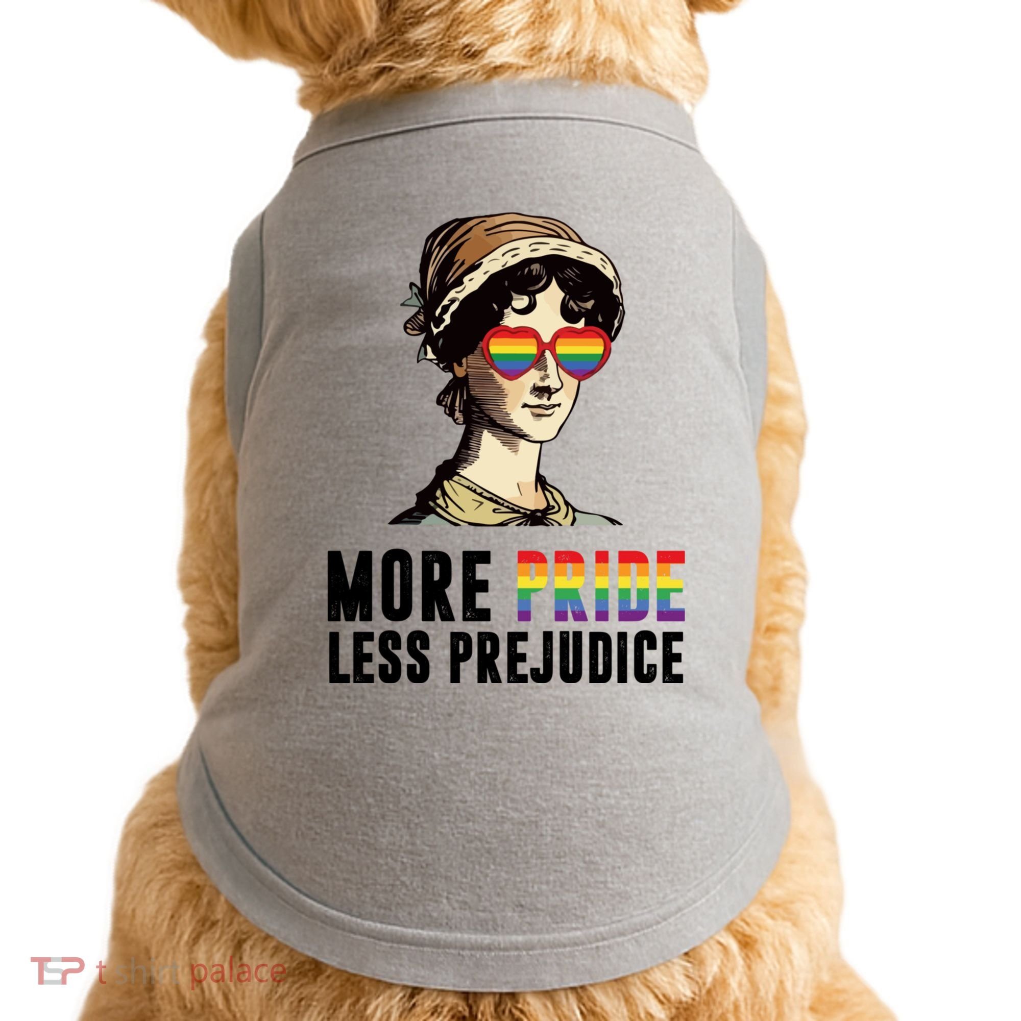 More Pride Less Prejudice Lgbt Gay Proud Ally Pride Month Doggie Tank