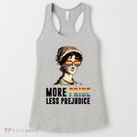 More Pride Less Prejudice Lgbt Gay Proud Ally Pride Month Women's Tank Top thumb 0