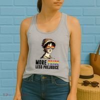 More Pride Less Prejudice Lgbt Gay Proud Ally Pride Month Women's Tank Top thumb 2