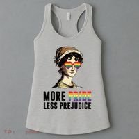 More Pride Less Prejudice Lgbt Gay Proud Ally Pride Month Women's Tank Top thumb 3