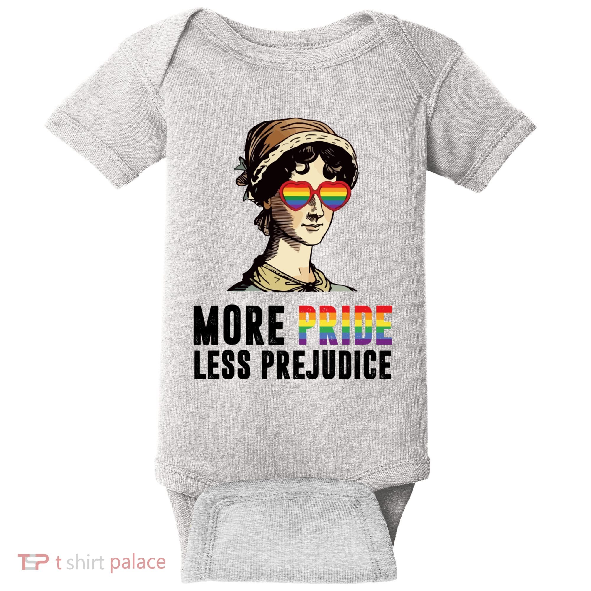 More Pride Less Prejudice Lgbt Gay Proud Ally Pride Month Baby Bodysuit