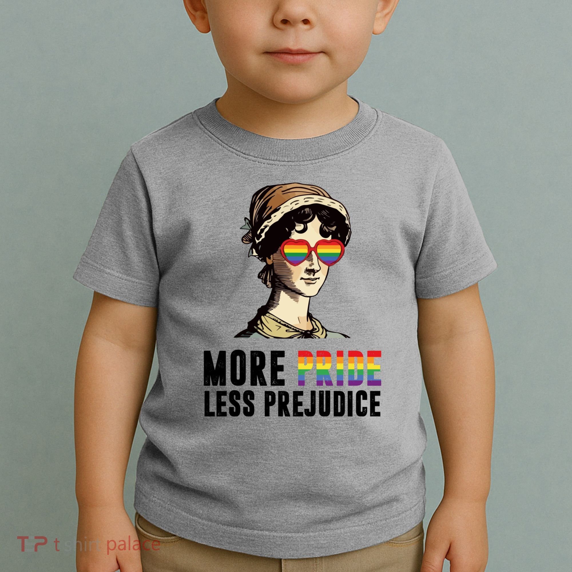 More Pride Less Prejudice Lgbt Gay Proud Ally Pride Month Toddler T-Shirt