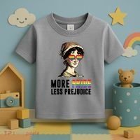 More Pride Less Prejudice Lgbt Gay Proud Ally Pride Month Toddler T-Shirt thumb 3