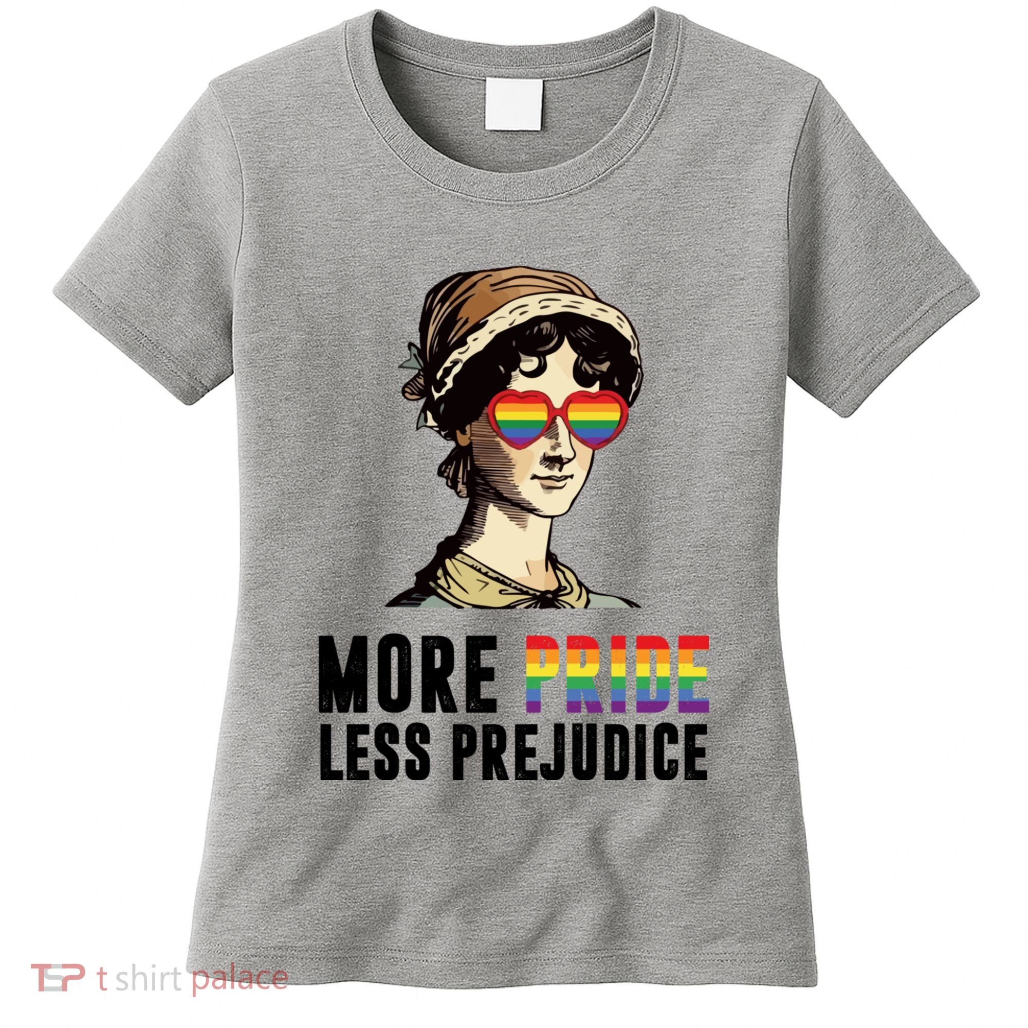 More Pride Less Prejudice Lgbt Gay Proud Ally Pride Month Women's T-Shirt