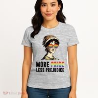 More Pride Less Prejudice Lgbt Gay Proud Ally Pride Month Women's T-Shirt thumb 4