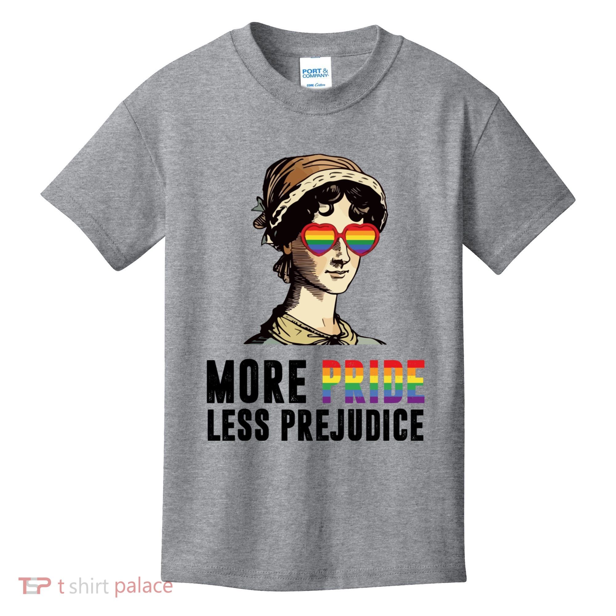 More Pride Less Prejudice Lgbt Gay Proud Ally Pride Month Kids T-Shirt