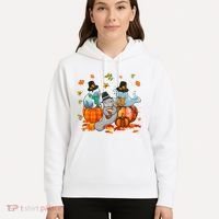 Manatee Pumpkin Leopard Buffalo Plaid Fall Thanksgiving Hoodie thumb 5