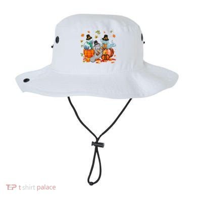 Manatee Pumpkin Leopard Buffalo Plaid Fall Thanksgiving Bucket Hat