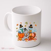 Manatee Pumpkin Leopard Buffalo Plaid Fall Thanksgiving Coffee Mug thumb 0