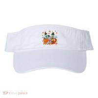 Manatee Pumpkin Leopard Buffalo Plaid Fall Thanksgiving Visor thumb 0