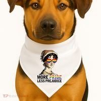 More Pride Less Prejudice USA-Made Doggie Bandana thumb 1