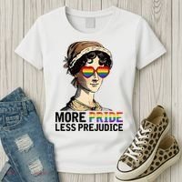 More Pride Less Prejudice Women's T-Shirt thumb 3