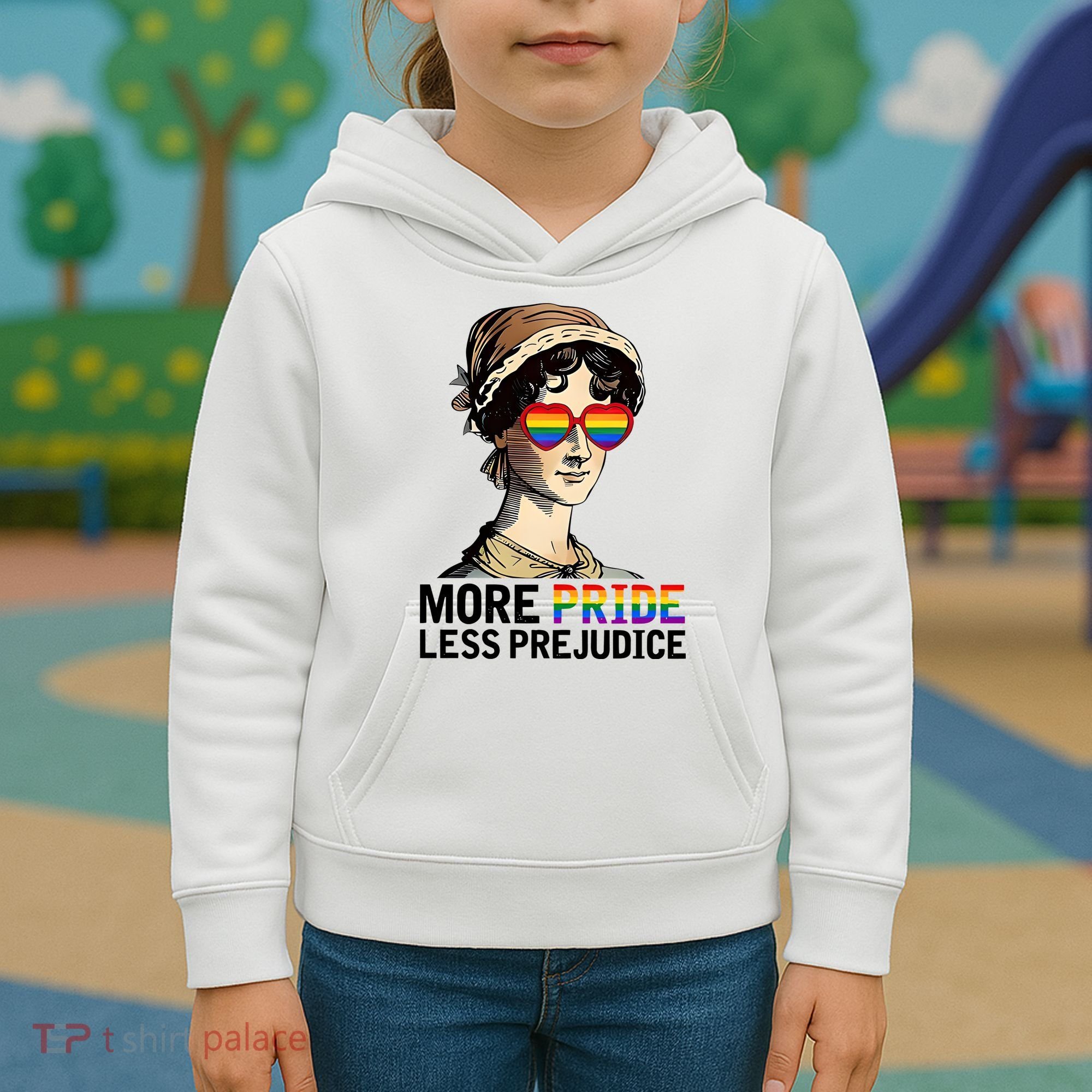 More Pride Less Prejudice Kids Hoodie