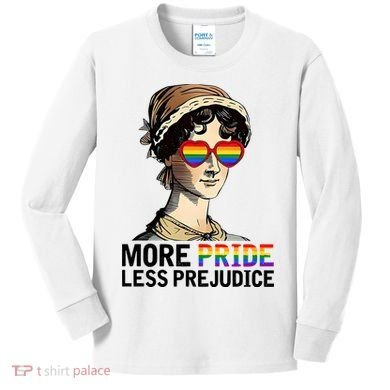 More Pride Less Prejudice Kids Long Sleeve Shirt