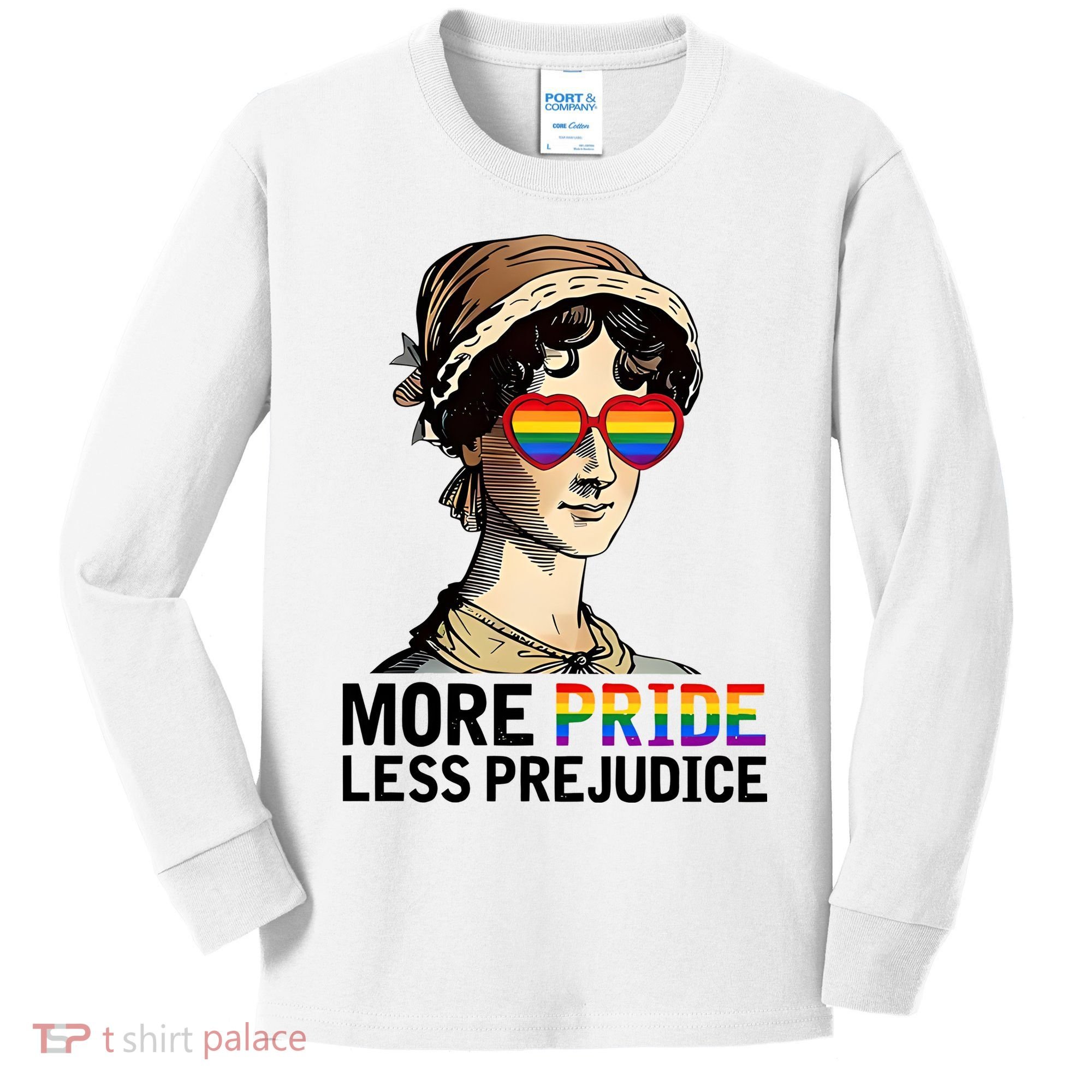 More Pride Less Prejudice Kids Long Sleeve Shirt
